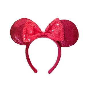 Magenta Pink‎ Sequin Minnie Mouse Ears